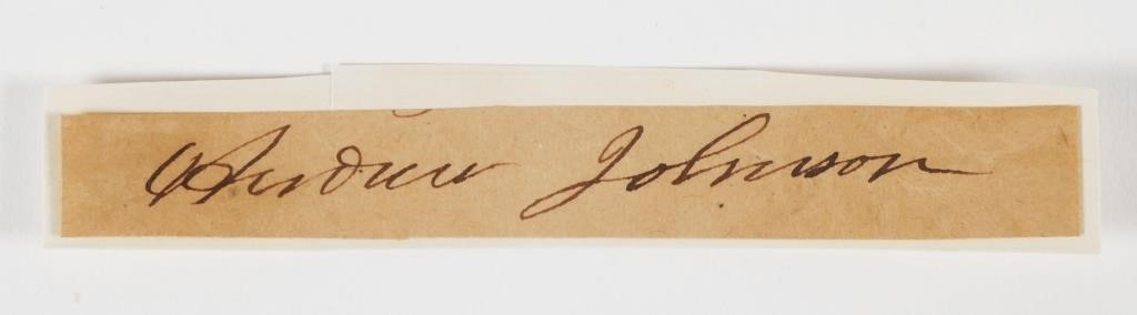 ANDREW JOHNSON AUTOGRAPHCut