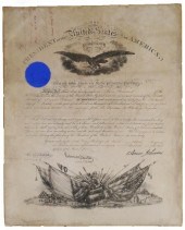 ANDREW JOHNSON SIGNED BRIGADIE