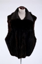 ANDREW MARC POSSUM FUR VEST. S
