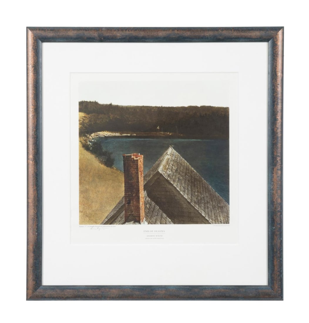 ANDREW WYETH 'END OF OLSONS' SIGNED
