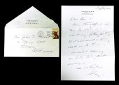 ANDREW WYETH, PERSONAL LETTER