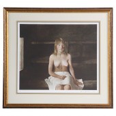 ANDREW WYETH. "THE SAUNA," COL