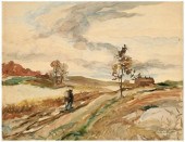Andrew Wyeth watercolor (Penns