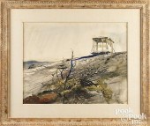 ANDREW WYETH WATERCOLOR TITLED