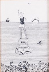 ANDRZEJ CZECZOT INK ON PAPERAr