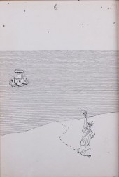 ANDRZEJ CZECZOT INK ON PAPERAr