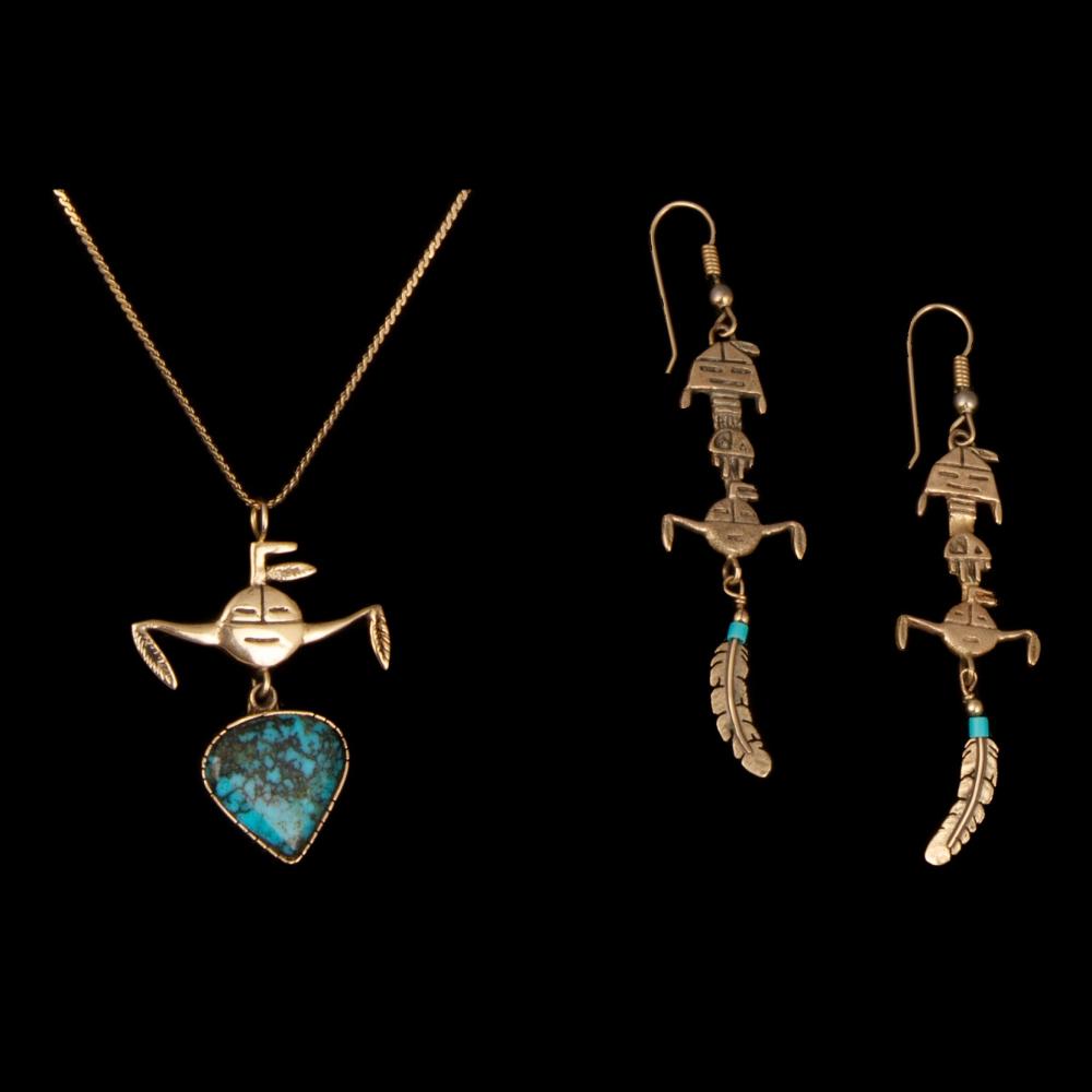 ANDY KIRK, GOLD AND TURQUOISE