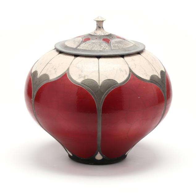 ANDY SMITH (NC), LIDDED RAKU