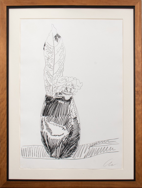 ANDY WARHOL "FLOWERS (HAND