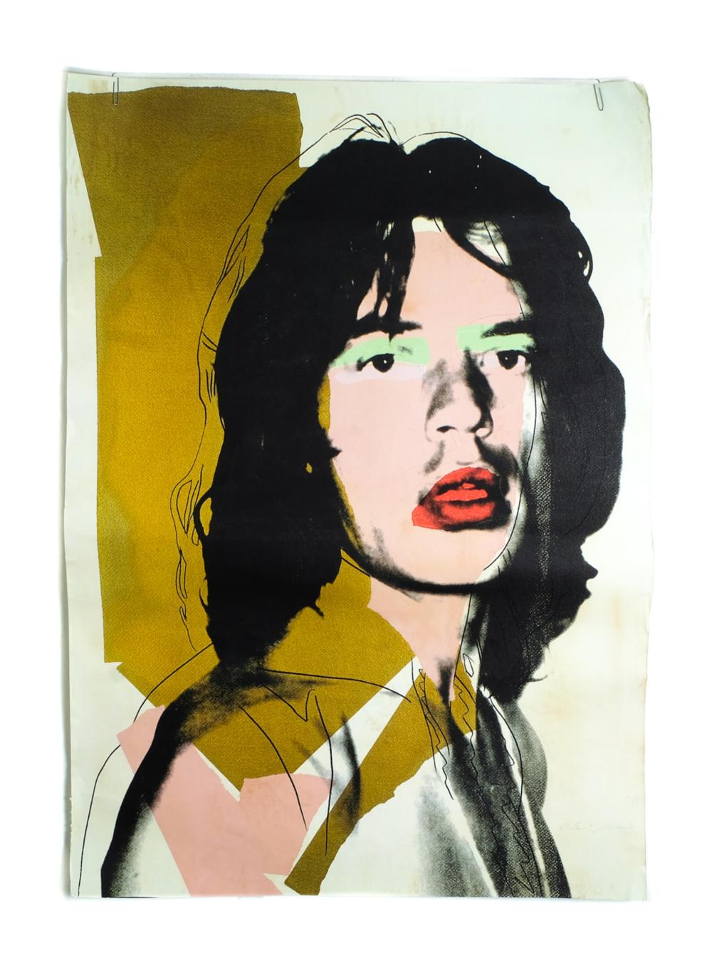 ANDY WARHOL, MICK JAGGER,