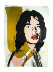 ANDY WARHOL, MICK JAGGER, LITH
