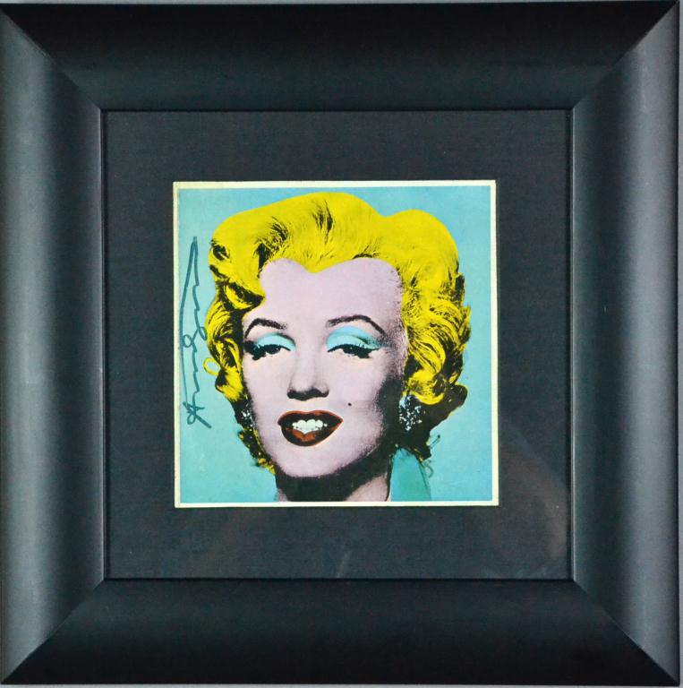 Andy Warhol Signed Litho Marilyn