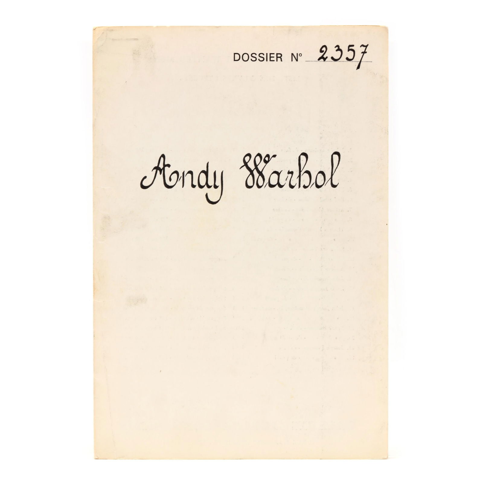 ANDY WARHOL'S  THE THIRTEEN MOST