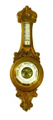 Aneroid barometer by Harvey &