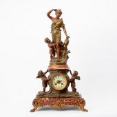 ANFRIE SCULPTURAL MANTEL CLOCK