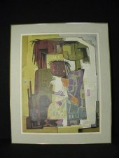 Angel Botello signed serigraph