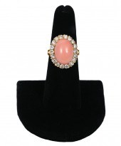 ANGEL SKIN CORAL, DIAMOND & 18