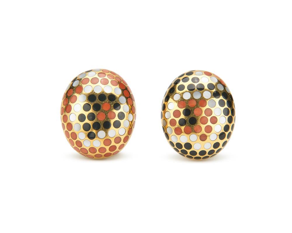 ANGELA CUMMINGS 18K GOLD, CORAL,