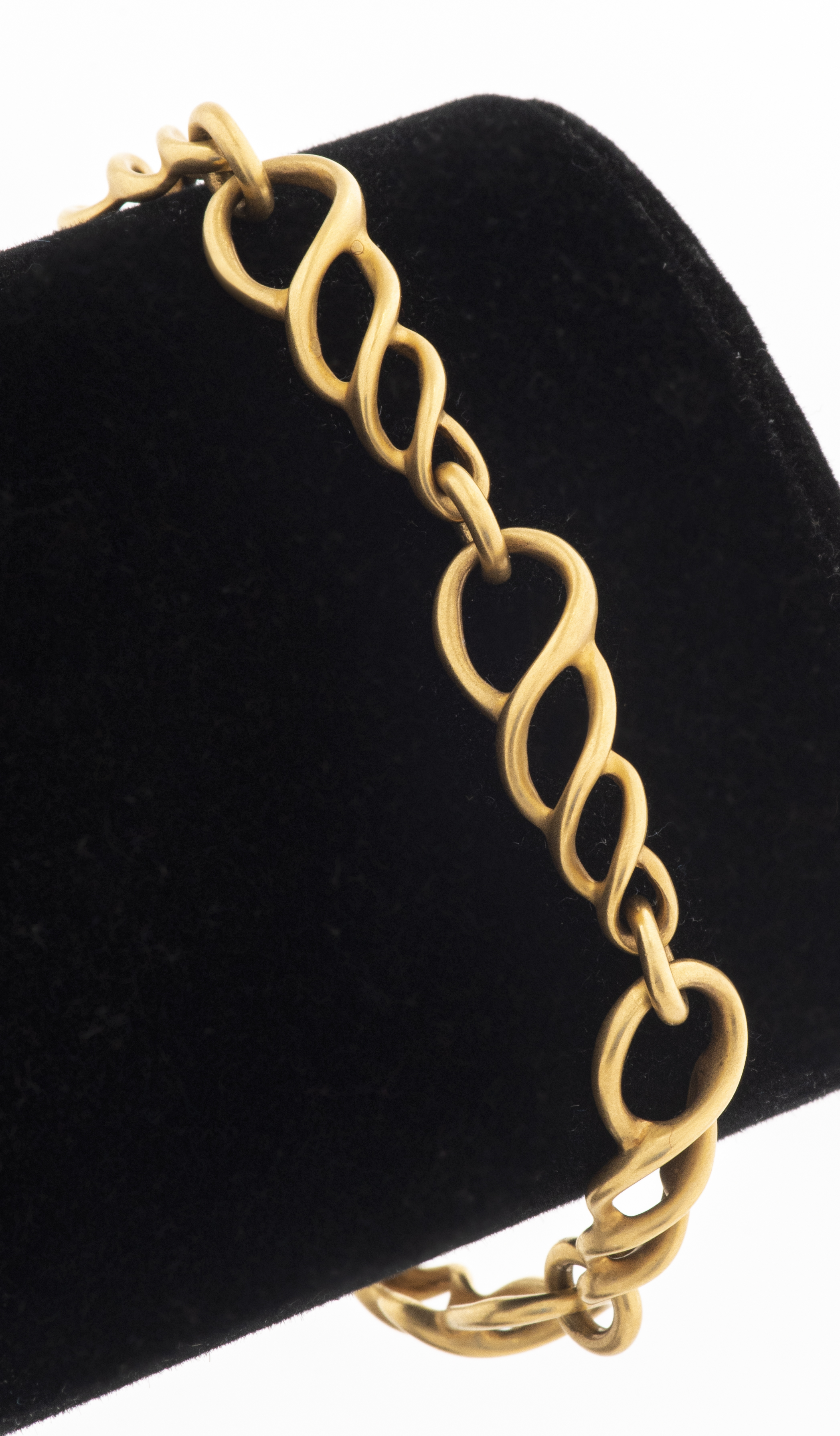 ANGELA CUMMINGS 18K GOLD SWIRL LINK