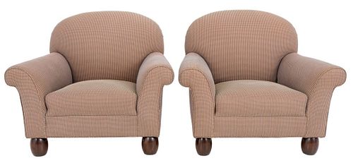 ANGELO DONGHIA STYLE CLUB CHAIRS,