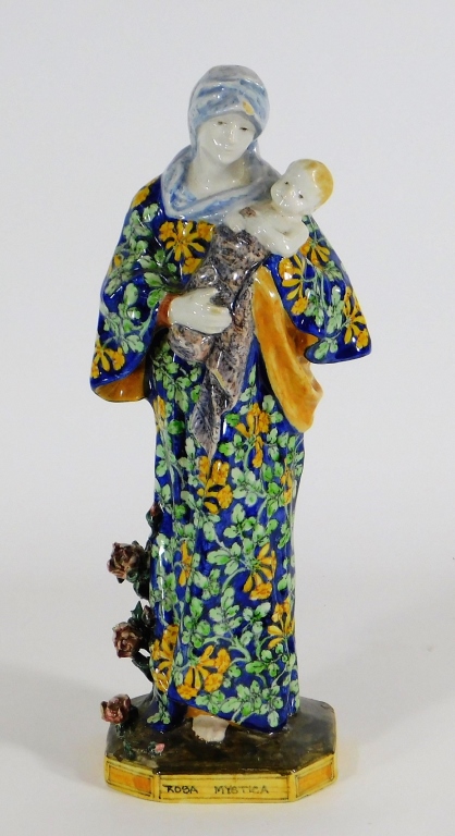 ANGELO MINGHETTI TIN GLAZE MAJOLICA