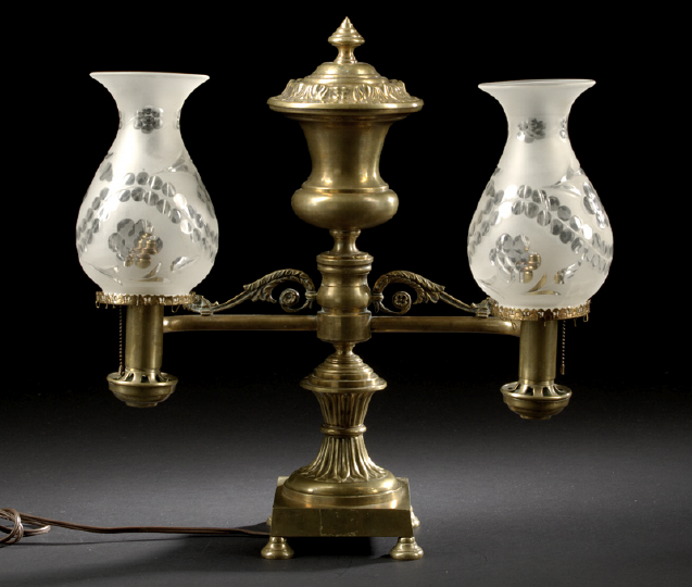 Anglo-American Gilt-Lacquered Brass