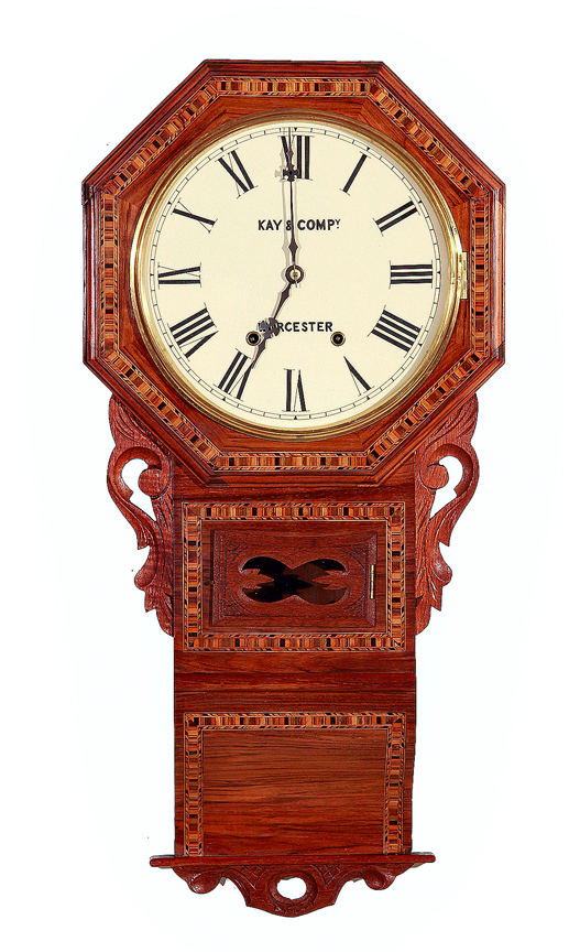 Anglo-American inlaid rosewood wall