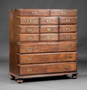 ANGLO-COLONIAL BRASS-BANDED CA