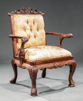 ANGLO-COLONIAL CARVED HARDWOOD