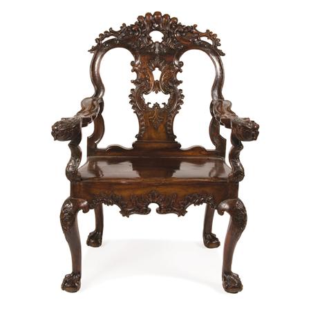 Anglo Colonial Hardwood Throne