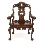 Anglo Colonial Hardwood Throne
