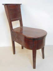 ANGLO-INDIAN BIDET CHAIR WITH