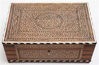 ANGLO-INDIAN BONE INLAID FITTED