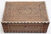 ANGLO-INDIAN BONE INLAID FITTE