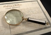 Anglo-Indian Brass Desk Magnif
