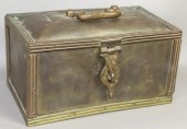 ANGLO INDIAN BRASS HINGE LID C