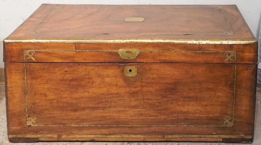 ANGLO-INDIAN BRASS MOUNTED HARDWOOD