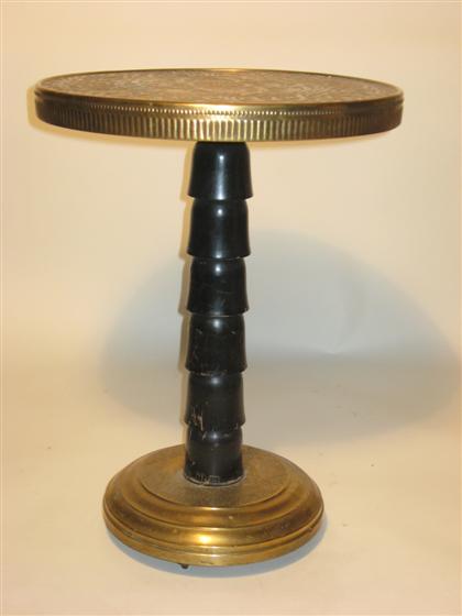 Anglo-Indian brass side table   