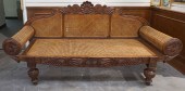 ANGLO-INDIAN CARVED MAHOGANY C