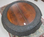 ANGLO-INDIAN CARVED PADAUK WOO