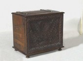 ANGLO-INDIAN FLORAL CARVED LIF