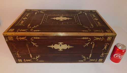 ANGLO INDIAN INLAID LAP DESKAntique