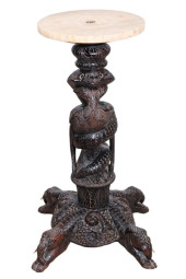 ANGLO INDIAN INTRICATELY CARVE