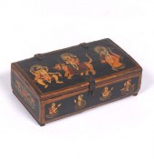 ANGLO-INDIAN MUGHAL PAINTED WO