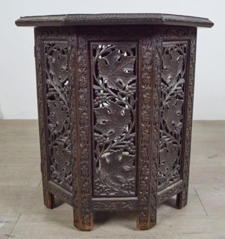 ANGLO INDIAN OCTAGONAL SIDE