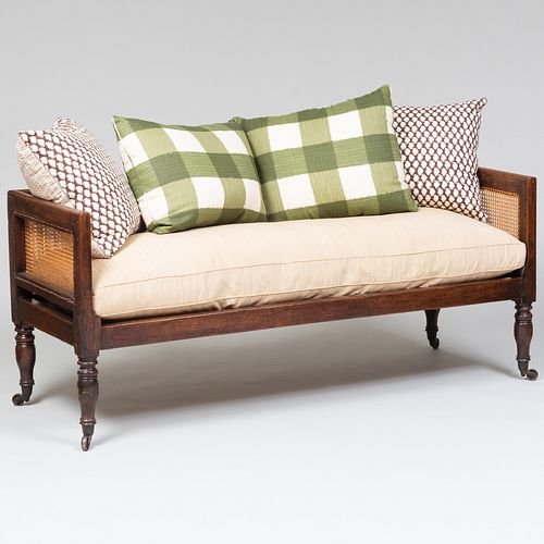ANGLO-INDIAN PADOUK, CANED AND