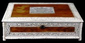 ANGLO-INDIAN PADOUK WOOD INLAI