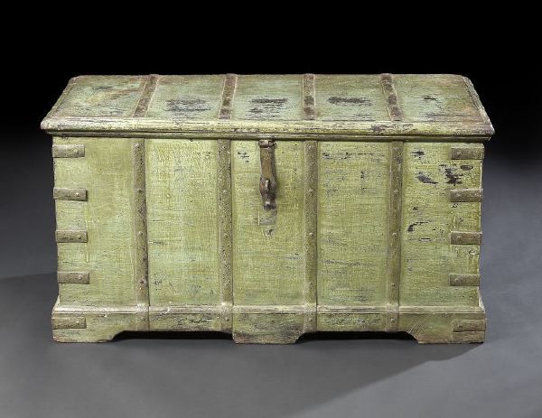 Anglo-Indian Polychromed Trunk, 