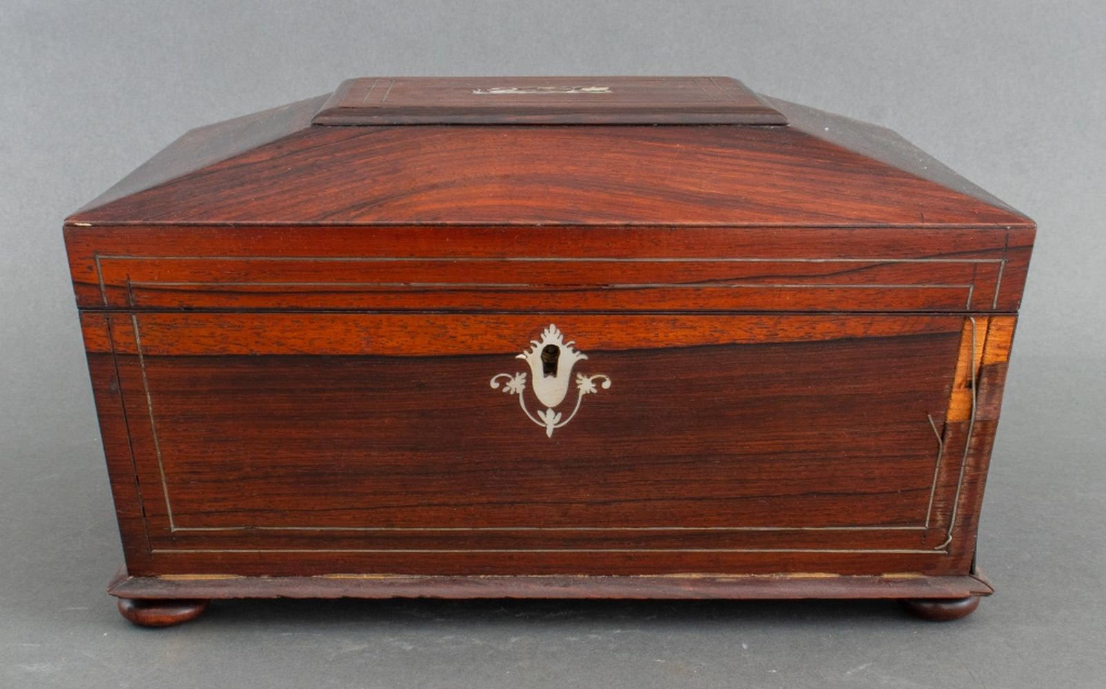 ANGLO INDIAN ROSEWOOD, BRASS, AND