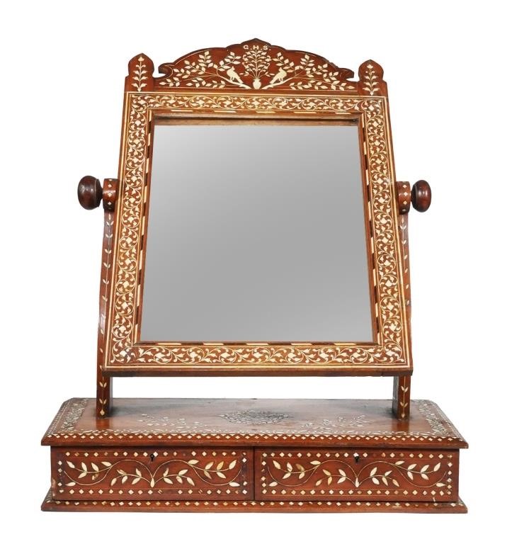 ANGLO-INDIAN ROSEWOOD IVORY